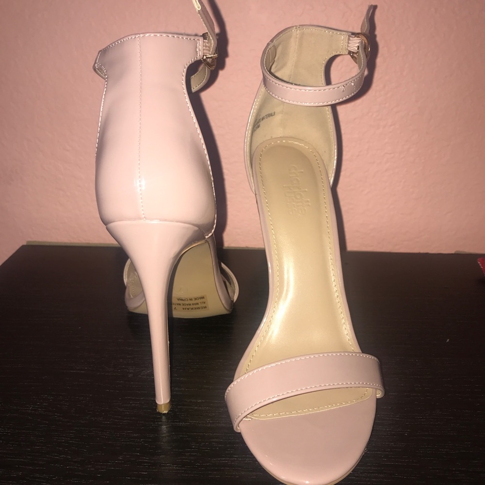 Charlotte Russe nude pink heels - Picture 2 of 2